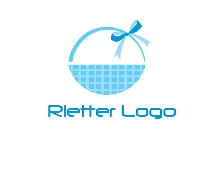 gift basket with bow logo