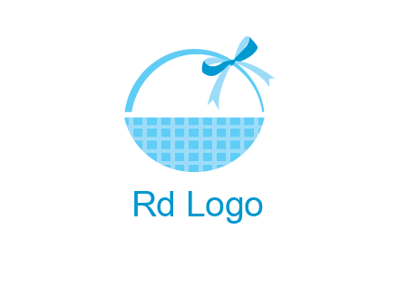 gift basket with bow logo