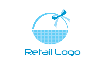 gift basket with bow logo