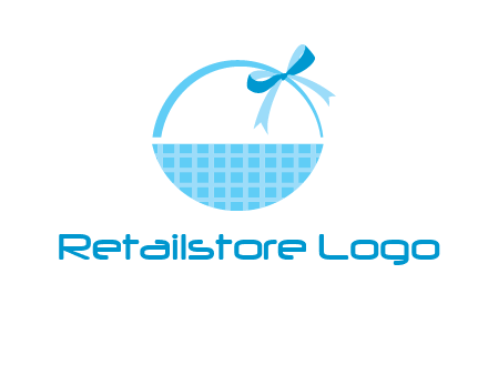 gift basket with bow logo