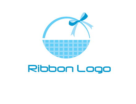 gift basket with bow logo