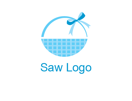 gift basket with bow logo