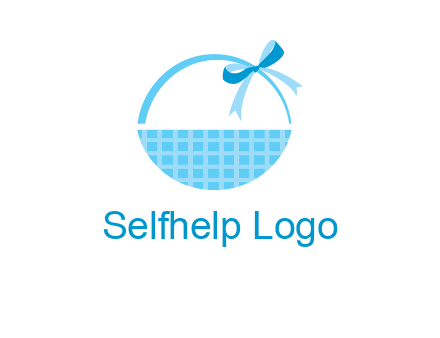 gift basket with bow logo
