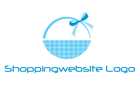 gift basket with bow logo