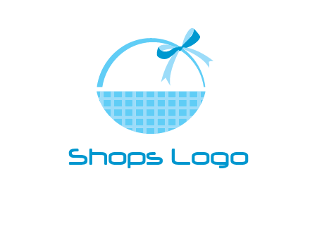 gift basket with bow logo