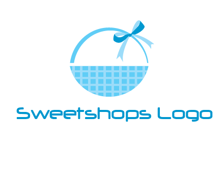 gift basket with bow logo