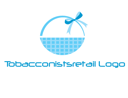gift basket with bow logo