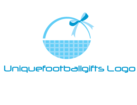 gift basket with bow logo