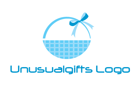 gift basket with bow logo