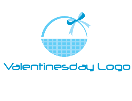 gift basket with bow logo