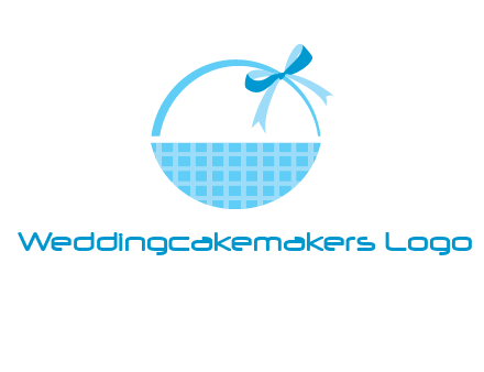 gift basket with bow logo