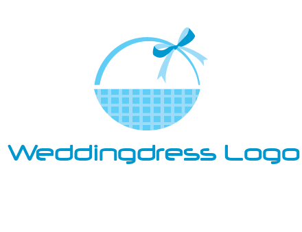 gift basket with bow logo