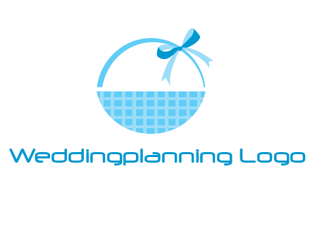 gift basket with bow logo