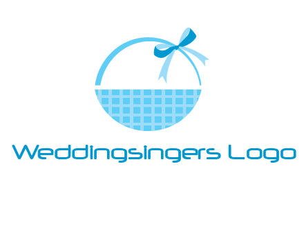 gift basket with bow logo