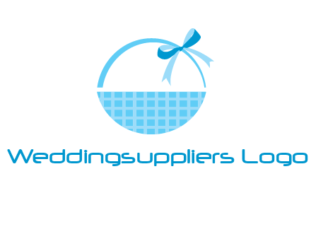 gift basket with bow logo