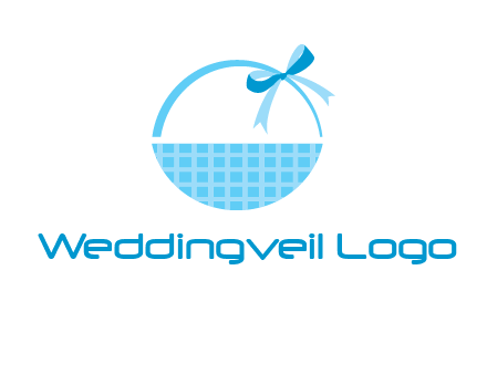 gift basket with bow logo