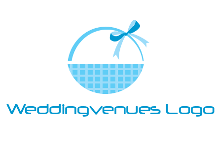 gift basket with bow logo