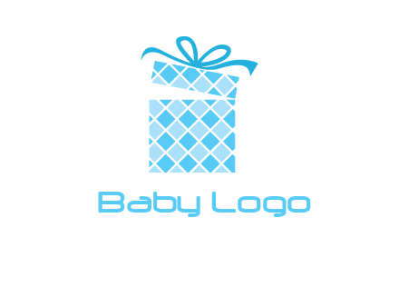 pattern gift box logo