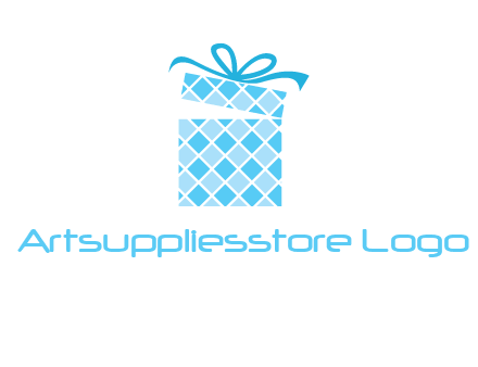 pattern gift box logo