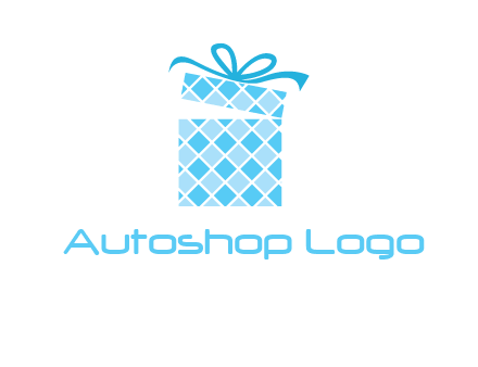 pattern gift box logo