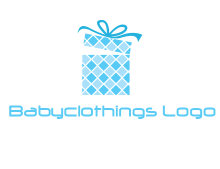 pattern gift box logo