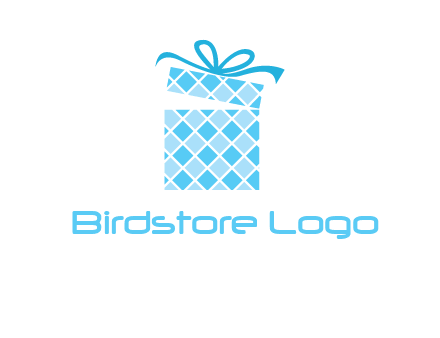 pattern gift box logo