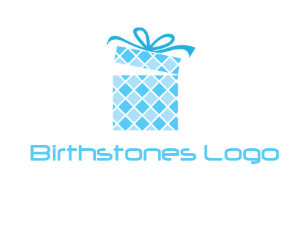 pattern gift box logo