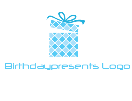 pattern gift box logo