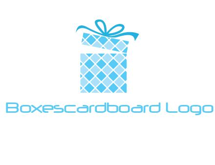 pattern gift box logo