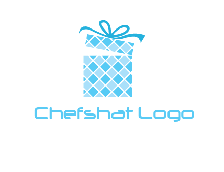 pattern gift box logo