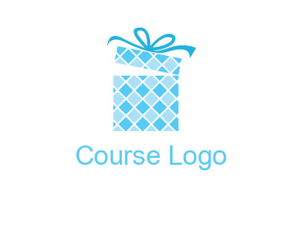 pattern gift box logo
