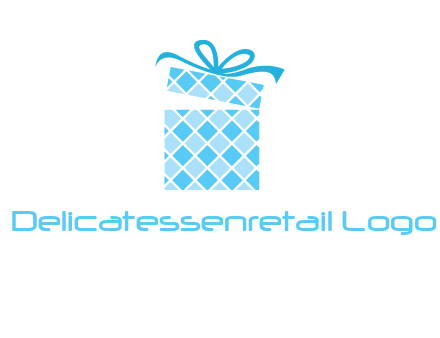 pattern gift box logo