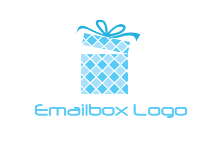 pattern gift box logo