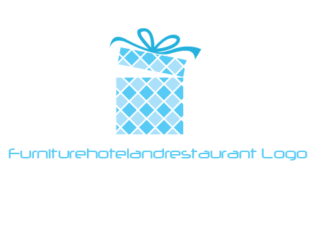 pattern gift box logo