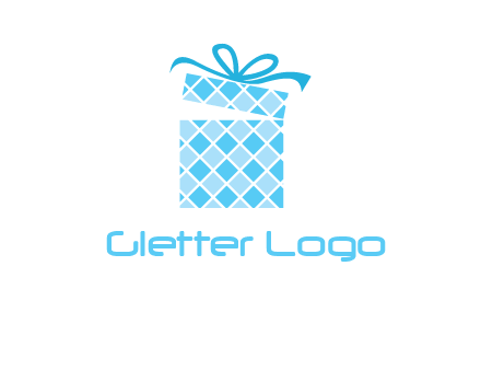 pattern gift box logo