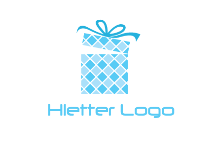 pattern gift box logo