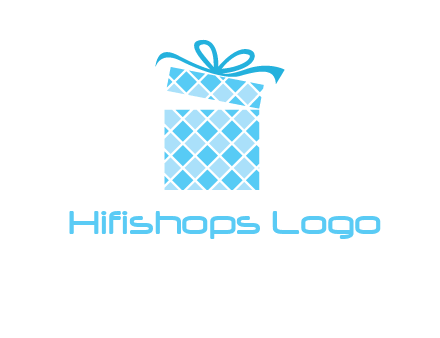 pattern gift box logo