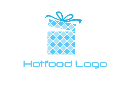 pattern gift box logo