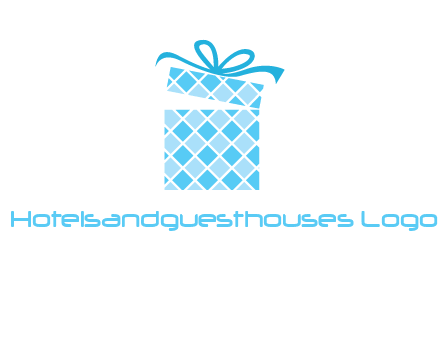 pattern gift box logo