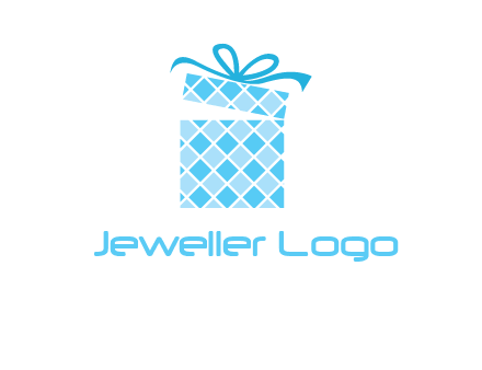 pattern gift box logo