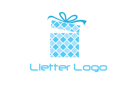 pattern gift box logo