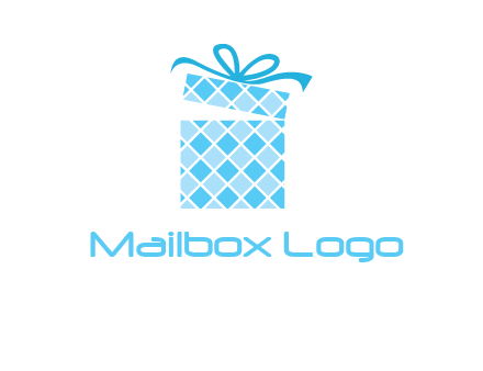 pattern gift box logo