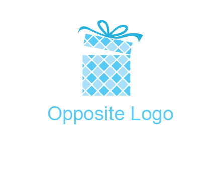 pattern gift box logo