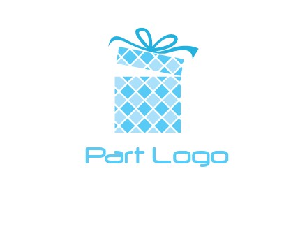 pattern gift box logo