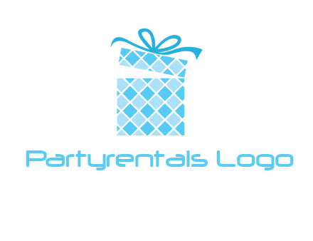 pattern gift box logo