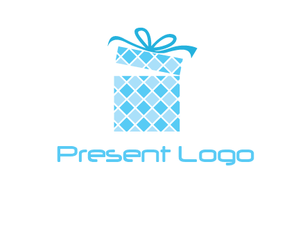 pattern gift box logo