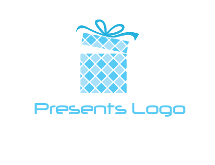 pattern gift box logo