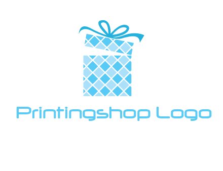 pattern gift box logo