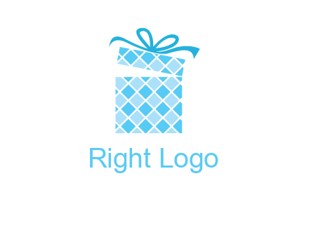 pattern gift box logo