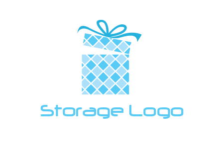 pattern gift box logo